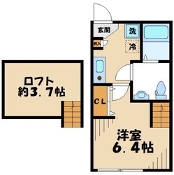 トゥールメゾン京王堀之内の物件間取画像